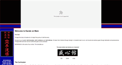 Desktop Screenshot of karateonmain.com